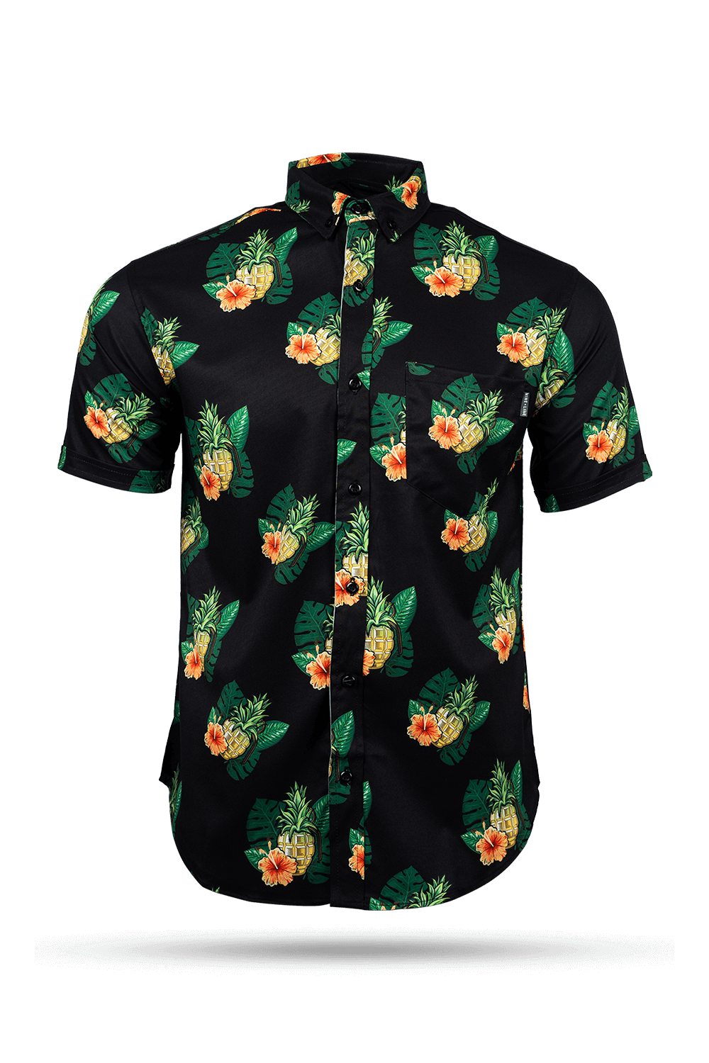Pineapple Grenade Collection - Casual Button Down Shirt