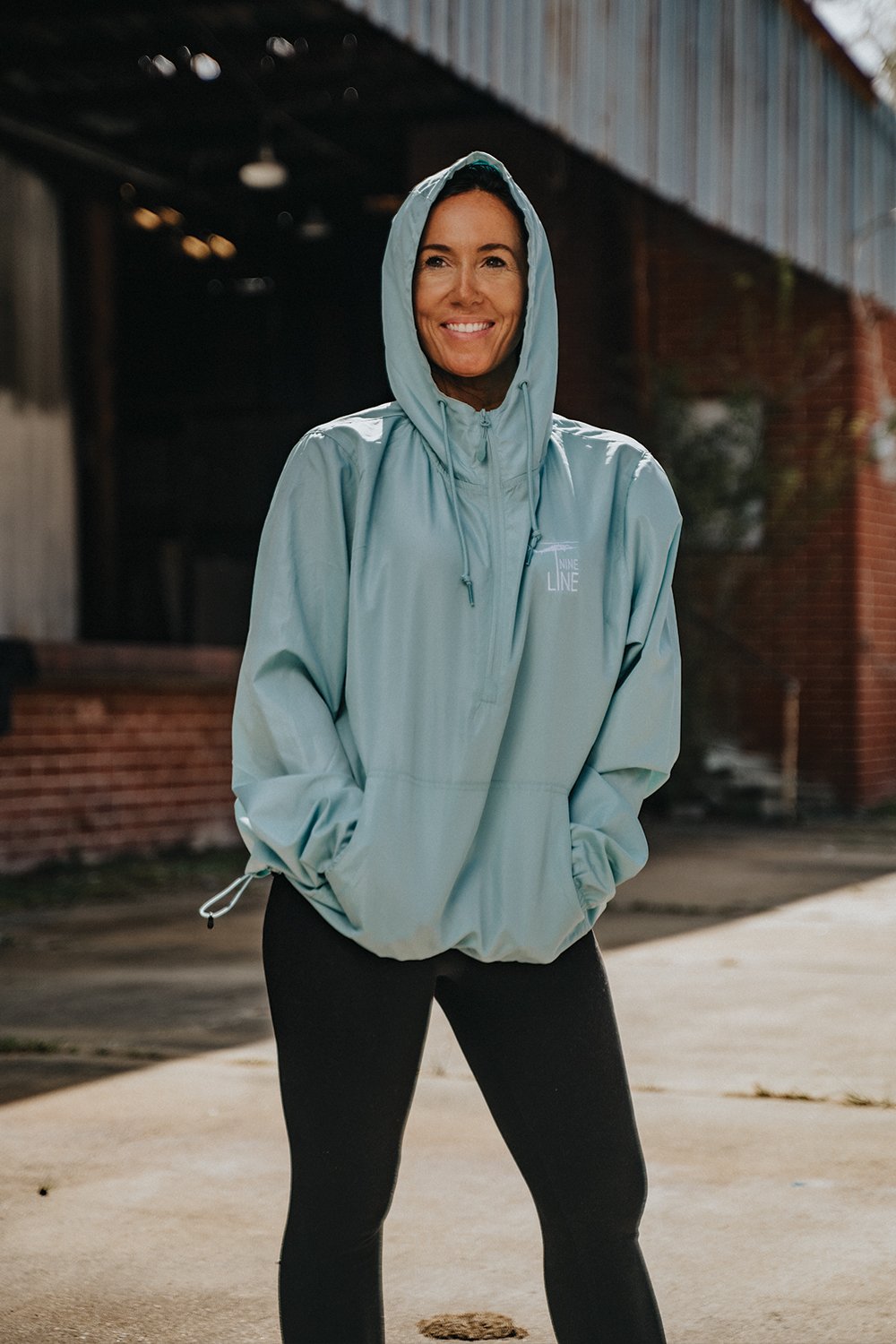 Women's Hooded 1/4 Zip Windbreaker