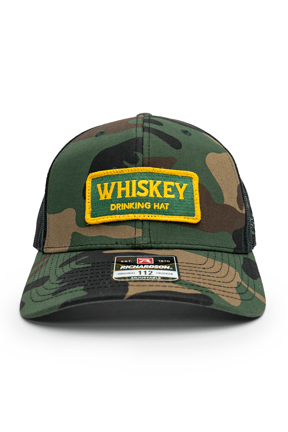 Whiskey Drinking Hat - 6-Panel Richardson Snapback Trucker Hat