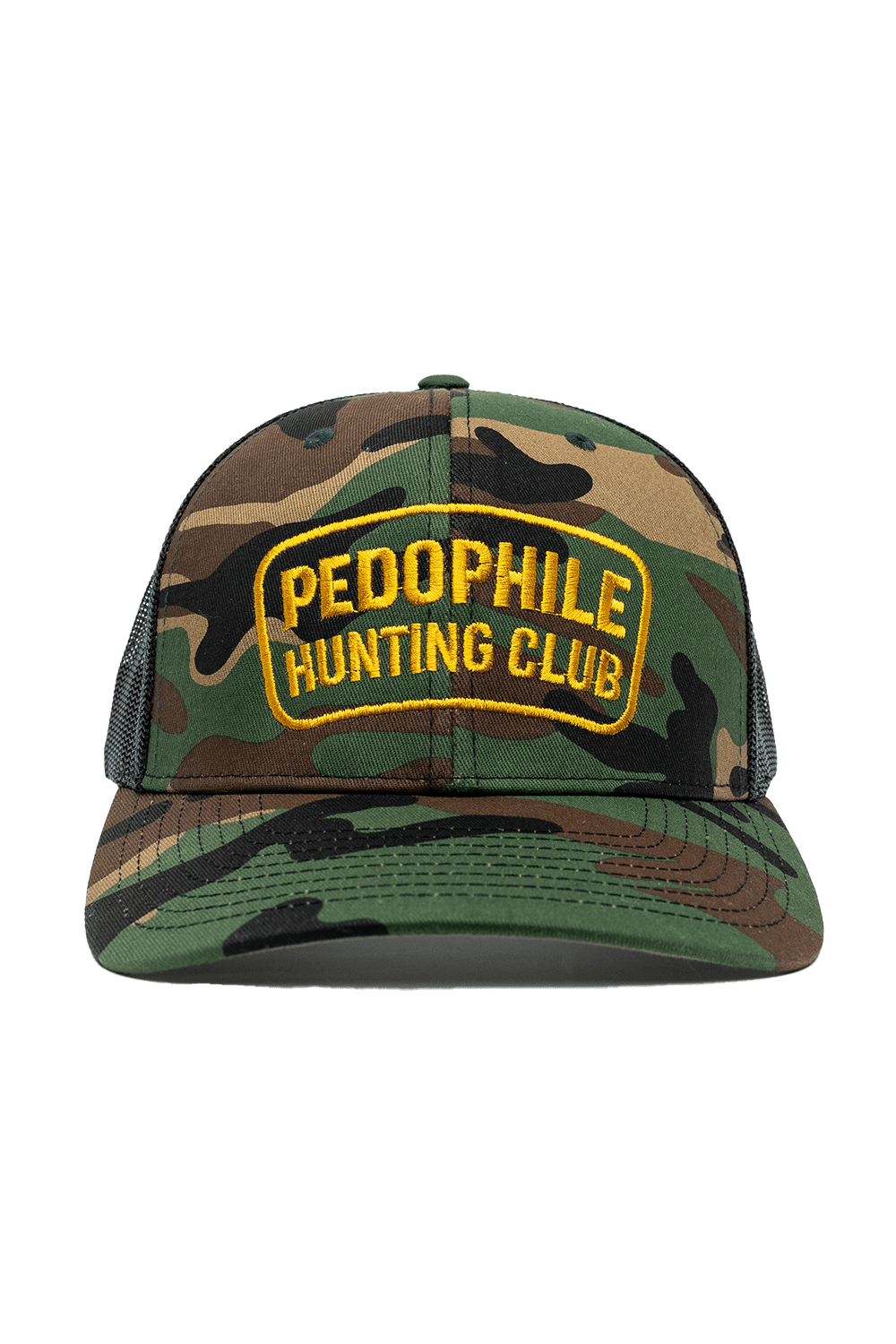 Pedo Hunting Club - Camo 5-Panel Richardson Trucker Hat