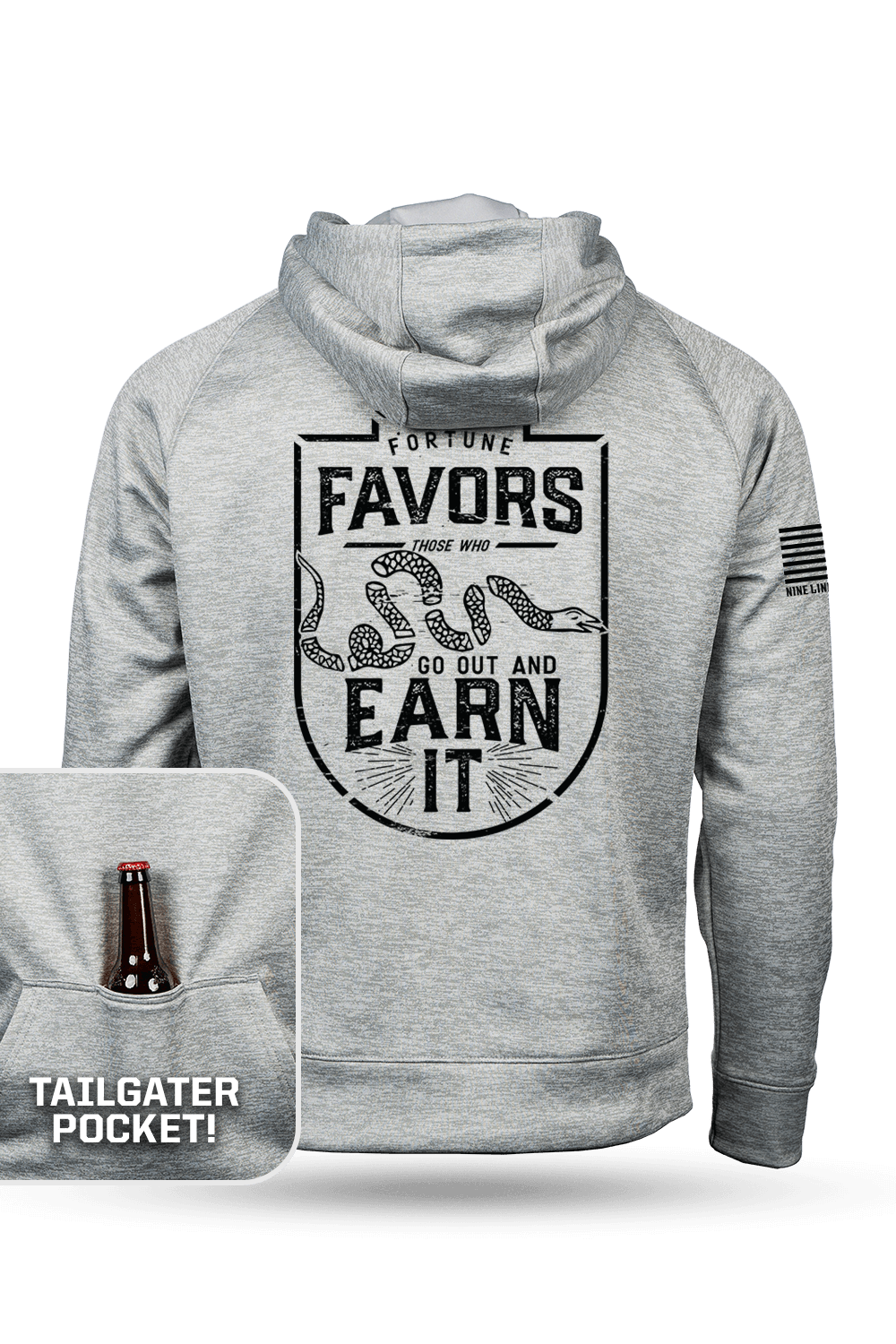 EARN IT - Raglan Tailgater Hoodie