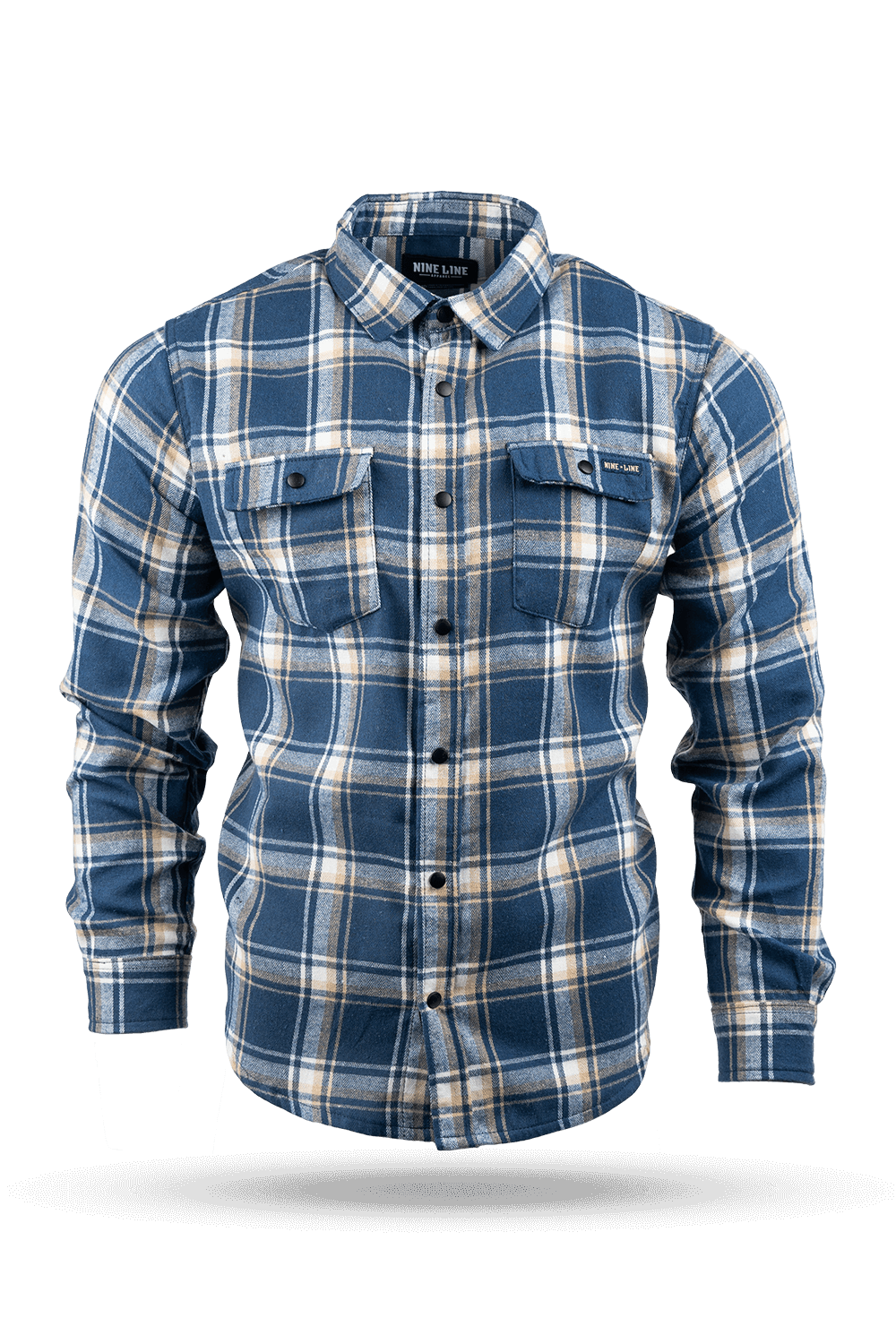 Button-Up Snap Flannel Shirt
