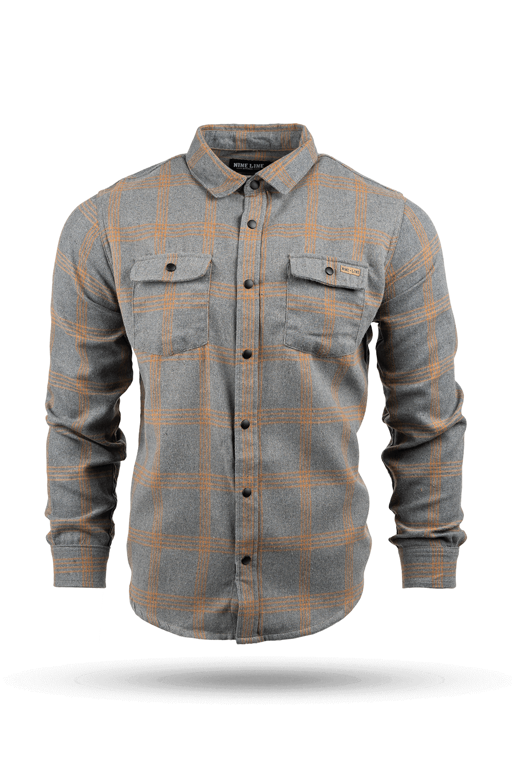 Button-Up Snap Flannel Shirt