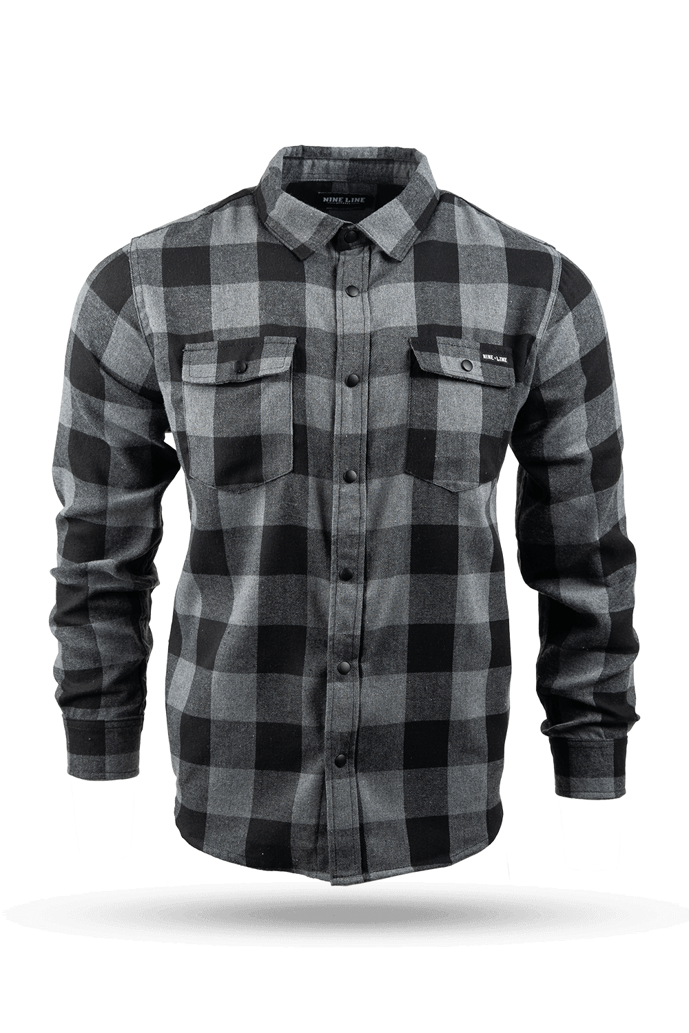 Button-Up Snap Flannel Shirt