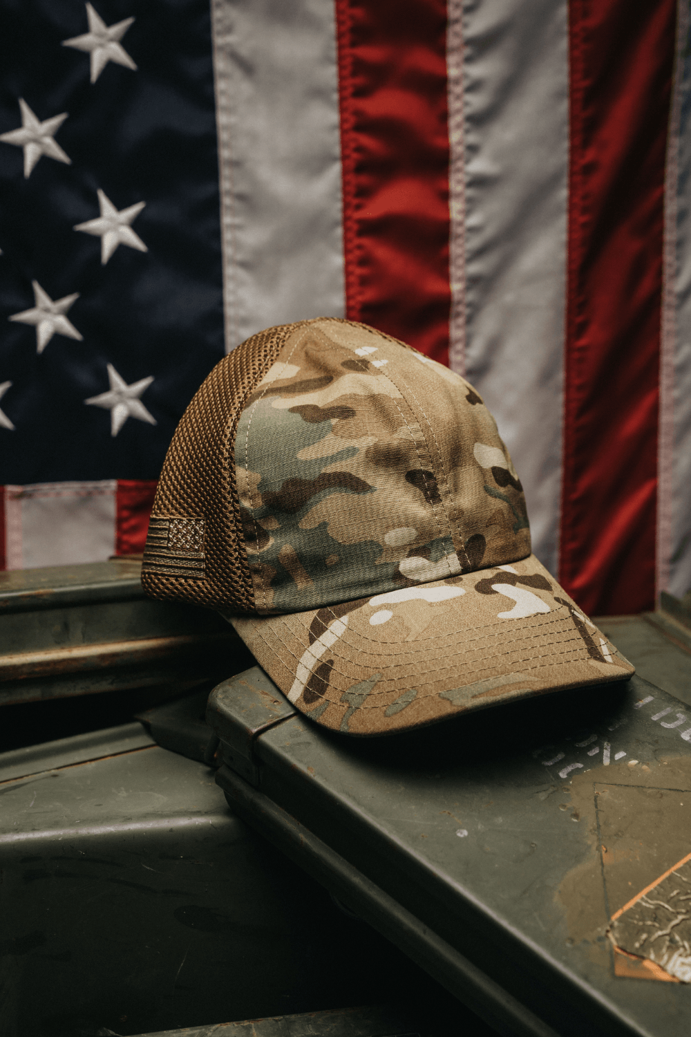 American Made Mesh Back Multicam Hat