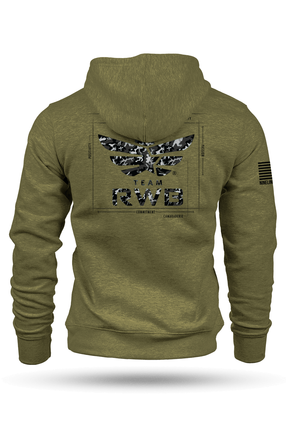 Team RWB Eagle Ethos Schematic - Hoodie - Nine Line Apparel
