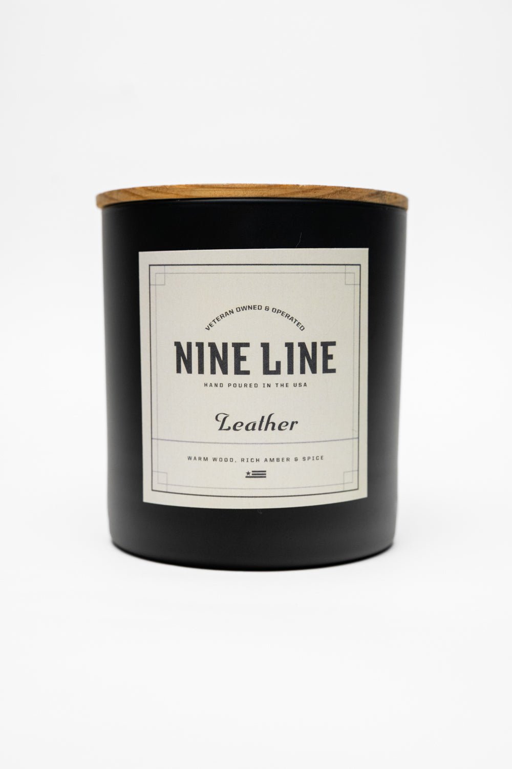 Single Wick Leather Scented Candle