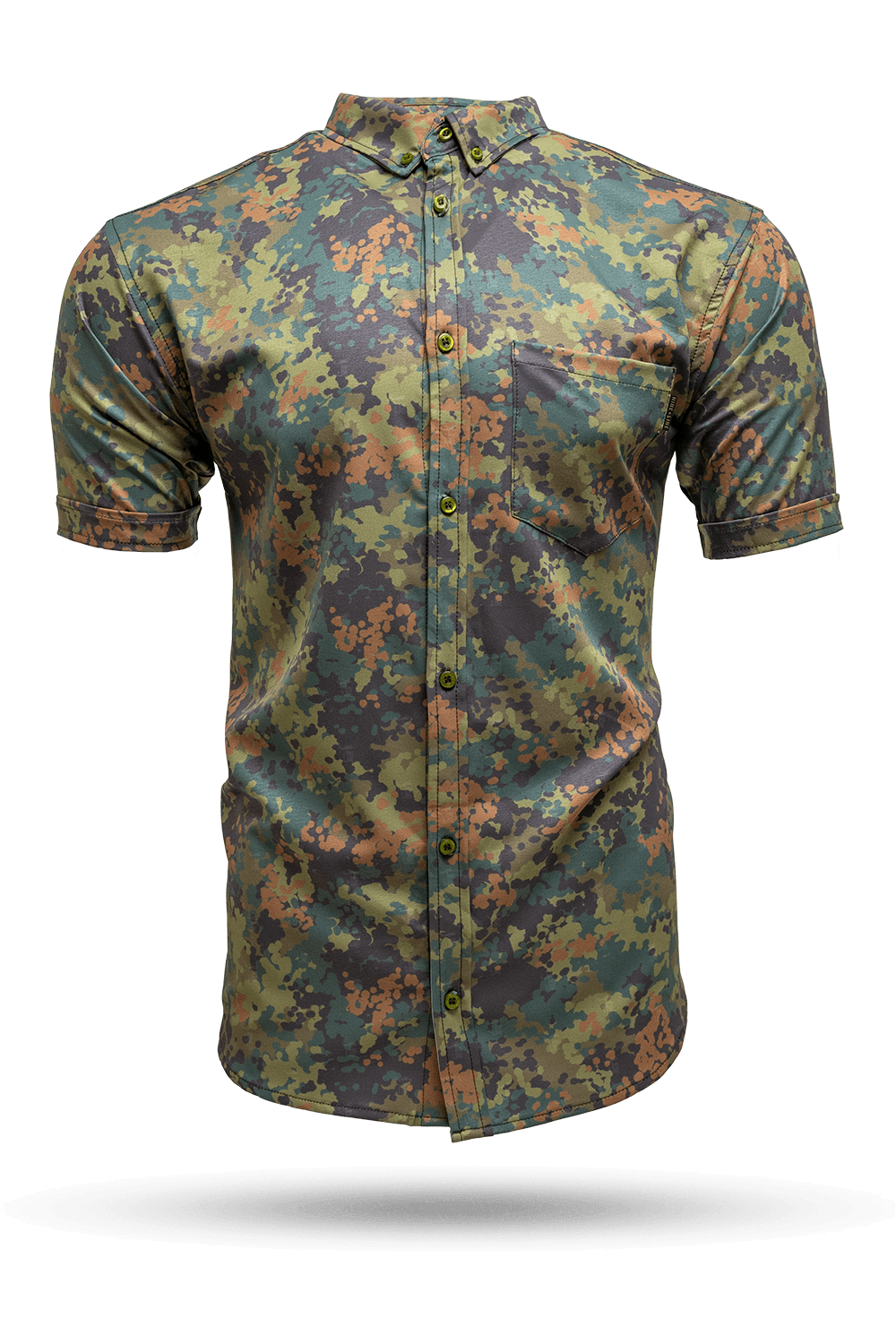 Fleck Tarn - Short Sleeve Button Down Shirt