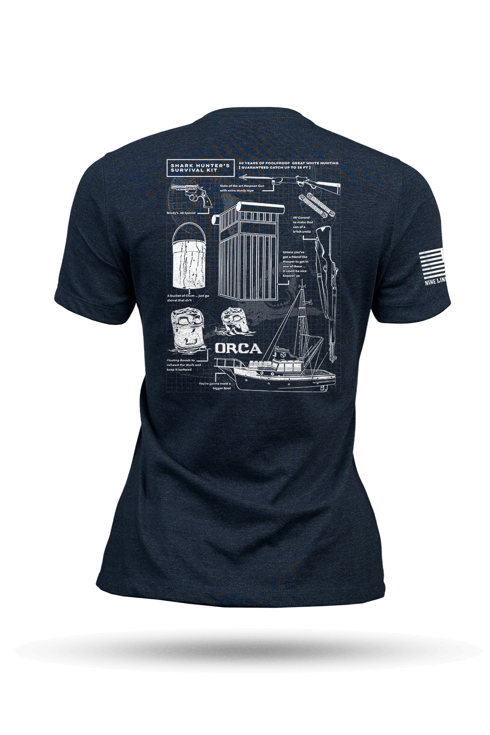 Shark Hunter Schematic - Women's T-Shirt